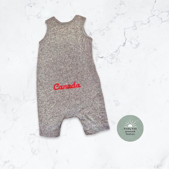 Roots | BNWOT Canada Day tank top romper with snaps - Picture 2 of 5